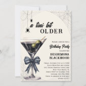 Een kleine beetje oudere Spider Halloween verjaard Kaart (Voorkant)