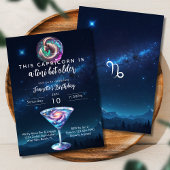 Een kleine beetje oudere Steenbok Zodiac Martini V Kaart