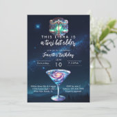 Een kleine beetje oudere Weegschaal Zodiac Martini Kaart (Staand voorkant)