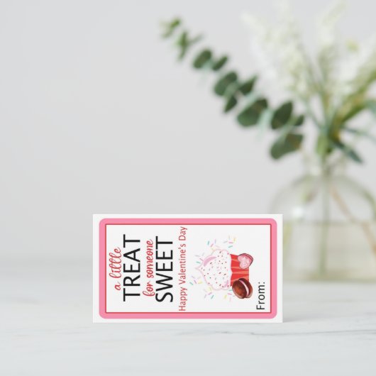 EEN KLEINE BEHANDELING VOOR IEMAND VALENTIJN KAART (Staand voorkant)