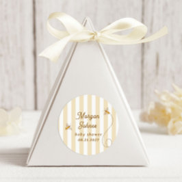 Een Kleine Bij Baby Shower Ronde Sticker