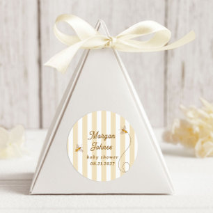 Een Kleine Bij Baby Shower Ronde Sticker