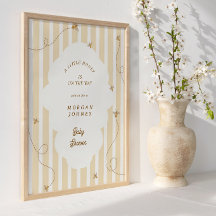 Een Kleine Bij Baby Shower Welkomstposter