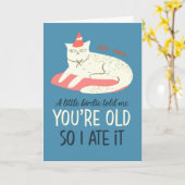 Een kleine Birdie vertelde me schimnige kat van af Kaart (Gele Bloem)