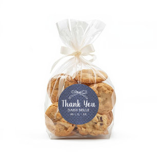 Een Kleine Blauwe Jean Baby Denim Jongen Baby Show Ronde Sticker