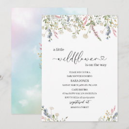 Een kleine bloem is onderweg naar de Baby van de w Kaart