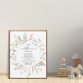 Een kleine bloem is onderweg naar de Baby van de w Kaart