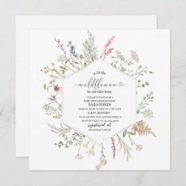 Een kleine bloem is onderweg naar de Baby van de w Kaart