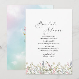 Een kleine bloem is onderweg naar de waterverf Bri Kaart