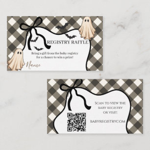 Een Kleine Boe Halloween Baby Shower Cadeau Lijst Informatiekaartje