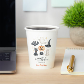 Een Kleine Boe Halloween Baby Shower Kop Cute Spoo Papieren Bekers