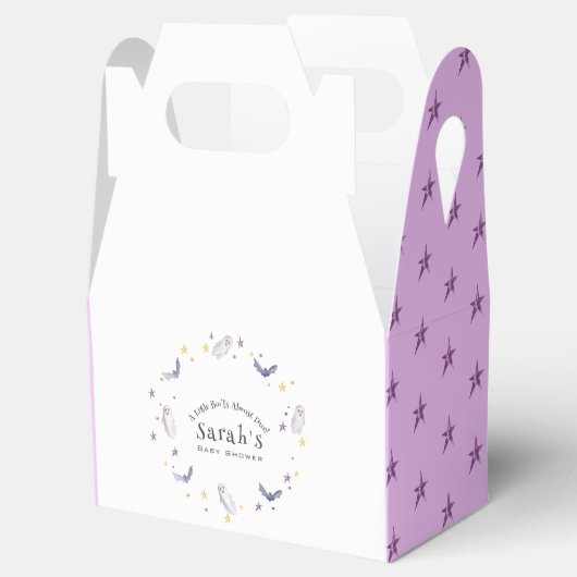 Een kleine boe heeft bijna een Halloween Baby show Bedankdoosjes (Geopend)