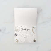 Een kleine boe heeft bijna een Halloween Baby show Bedankkaart (Binnen)