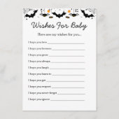 Een kleine boe heeft bijna een Halloween Baby show Informatiekaartje (Voorkant)