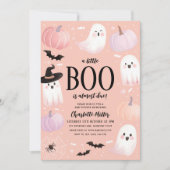 Een kleine boe heeft bijna een Halloween Baby show Kaart (Voorkant)