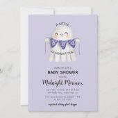 Een kleine boe heeft bijna een Halloween Baby show Kaart (Voorkant)