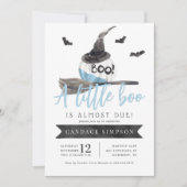 Een kleine boe heeft bijna een Halloween Baby show Kaart (Voorkant)