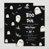 Een kleine boe heeft bijna een Halloween Baby show Kaart (Voorkant / Achterkant)