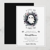 Een kleine boe heeft bijna een Halloween Baby show Kaart (Voorkant / Achterkant)