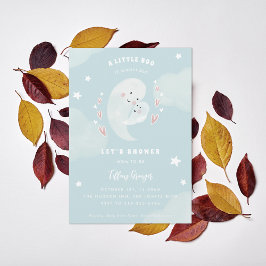 Een kleine boe heeft bijna een Halloween Baby show Kaart