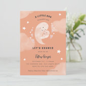 Een kleine boe heeft bijna een Halloween Baby show Kaart (Staand voorkant)