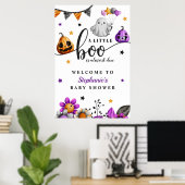 Een kleine boe heeft bijna een Halloween Baby show Poster (Thuiskantoor)