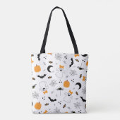 Een kleine boe heeft bijna een Halloween Baby show Tote Bag (Achterkant)