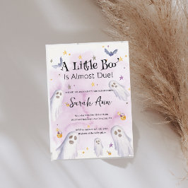 Een kleine boe is bijna Baby shower Kaart