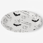 Een kleine boe is bijna Baby shower Papieren Bordje (Gekanteld)