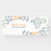 Een kleine boe is bijna welkom spandoek (Horizontaal)