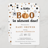Een kleine boe-uitnodiging voor Halloween Baby sho Kaart (Voorkant / Achterkant)