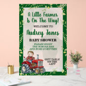 Een kleine boer is op weg naar het Baby shower Acryl Bord (Huwelijk)