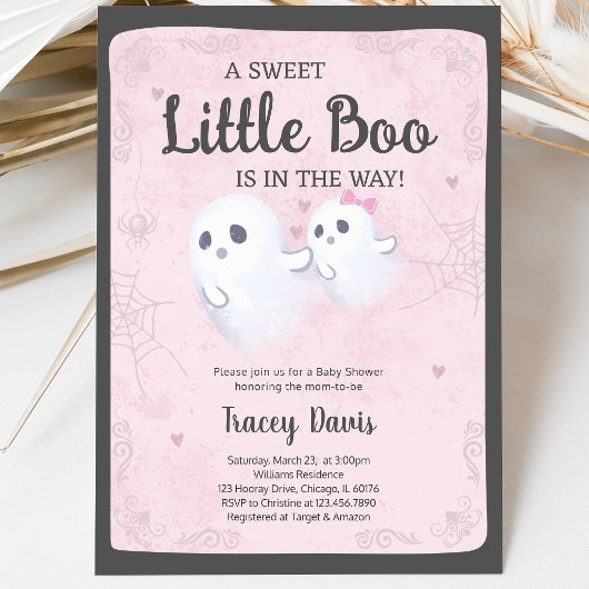 Een Kleine Boo Baby Shower Kaart