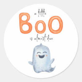 Een kleine Boo - babyshower Ronde Sticker