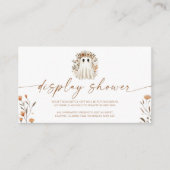 Een kleine Boo Boho Ghost Baby shower Display Show Informatiekaartje (Voorkant)