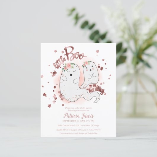 Een kleine Boo Budget Girl Baby shower (Staand voorkant)