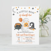 Een kleine Boo Genderneutrale uitnodiging tot het  (Staand voorkant)