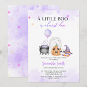 Een kleine Boo Girl Halloween Baby shower Kaart (Voorkant / Achterkant)