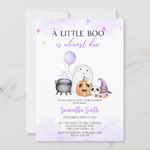 Een kleine Boo Girl Halloween Baby shower Kaart