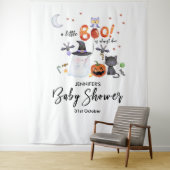 Een kleine Boo Halloween Baby shower achtergrond Wandkleed (In situ)