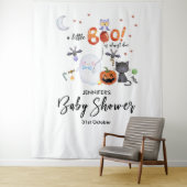 Een kleine Boo Halloween Baby shower achtergrond Wandkleed (In situ)