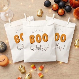 Een Kleine Boo Halloween Baby Shower Bedankzakje