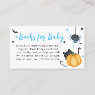 Een kleine Boo Halloween Baby shower Boeken voor B Informatiekaartje