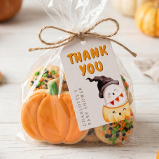 Een Kleine Boo Halloween Baby Shower Cadeaulabel