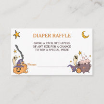 Een kleine Boo Halloween Baby shower Diaper Raffle