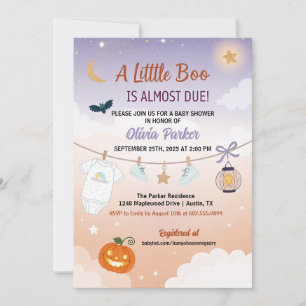 Een Kleine Boo Halloween Baby Shower - Herfst Baby Kaart
