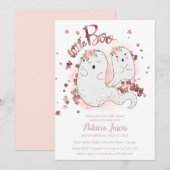 Een kleine Boo Halloween Baby shower uitnodiging (Voorkant / Achterkant)