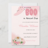 Een kleine Boo Halloween Baby shower uitnodiging (Voorkant)