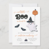 Een kleine Boo Halloween Baby shower uitnodiging (Voorkant)