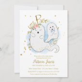 Een kleine Boo Halloween Baby shower uitnodiging (Voorkant)